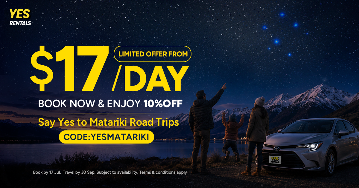 Say Yes To Matariki Road Trips+10% OFF