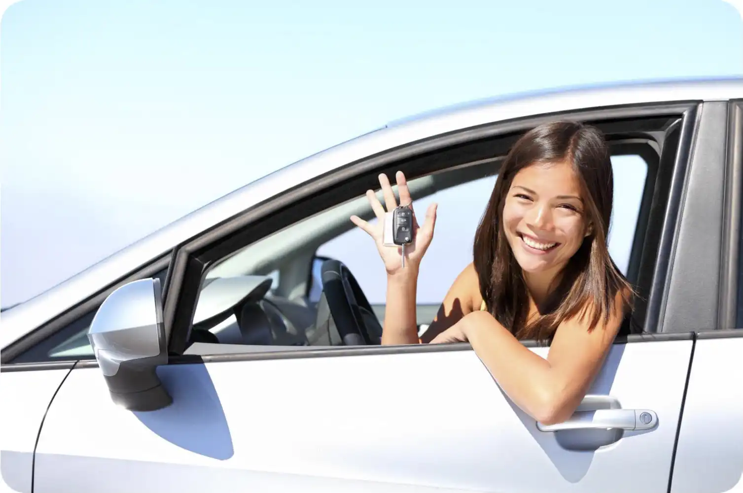 Lady Waving